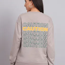 Obaan Typography Printed Cotton Sweatshirt-image-30