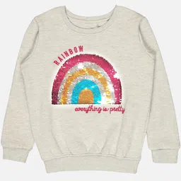 Bodycare Kids Girls Sequin Embellished Fleece Pullover-10