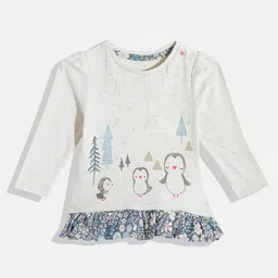 mothercare Girls Printed Pure Cotton Peplum Top-10