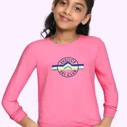 JUSTICE Girls Pink Solid Sweatshirt-image-74
