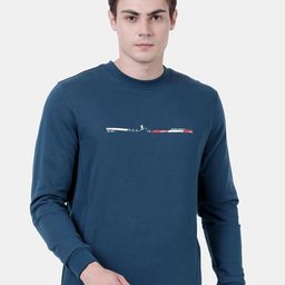 t-base Men Blue Solid Cotton Sweatshirt-image-63