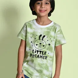 NUSYL Boys Printed Tie and Dye Round Neck T-shirt-image-98