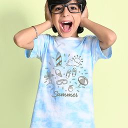 NUSYL Boys Printed Tie and Dye Round Neck T-shirt-image-16