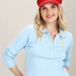 U.S. Polo Assn. Women Polo Collar Cotton T-Shirt-picture-17