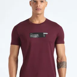 Flying Machine Typography Printed Slim Fit Cotton T-shirt-picture-47