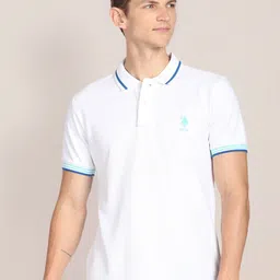 U.S. Polo Assn. Pure Cotton Polo Collar Slim Fit T-shirt-picture-38