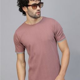 Rigo Ribbed Round Neck Knitted T-shirt-picture-45