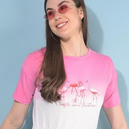 Crimsoune Club Printed Slim Fit Cotton T-shirt-image-24