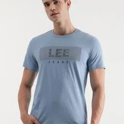 Lee Typography Printed Cotton Slim Fit T-shirt-image-26