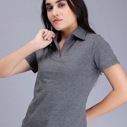 ENTELLUS Polo Collar Slim Fit Cotton T-shirt-image-48