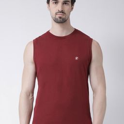 Friskers Round Neck Sleeveless Slim Fit Cotton T-shirt-image-45