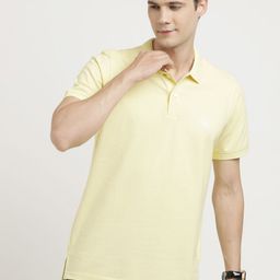 Turtle Polo Collar Short Sleeves Slim Fit Cotton T-shirt-image-22