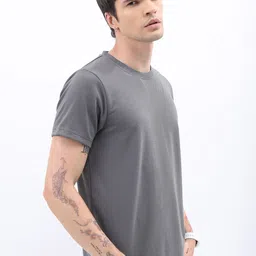 HIGHLANDER Men Popcorn Structured Slim Fit T-shirt-picture-25