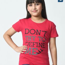 BAESD Girls 2 Printed Applique Slim Fit T-shirt-image-73