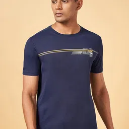 Ajile by Pantaloons Men Printed Slim Fit T-shirt-image-79