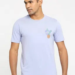 Basics Graphic Printed Cotton Slim Fit T-shirt-image-66