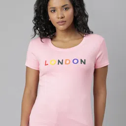 SHOWOFF Typography Printed Slim Fit T-shirt-image-53