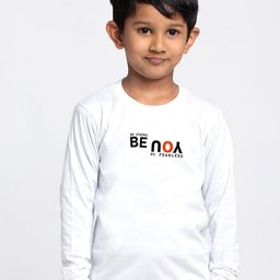 Friskers Boys White Typography Printed Slim Fit T-shirt-image-12