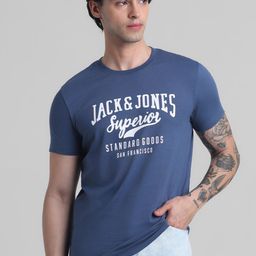 Jack & Jones Typography Printed Slim Fit T-shirt-image-8