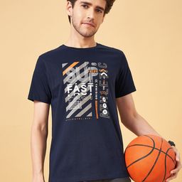 Ajile by Pantaloons Men Printed Slim Fit T-shirt-image-68