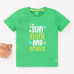 Ed-a-Mamma Girls Typography Printed Cotton T-shirt-image-99