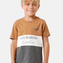KATE & OSCAR Boys Colourblocked Pure Cotton T-shirt-image-7