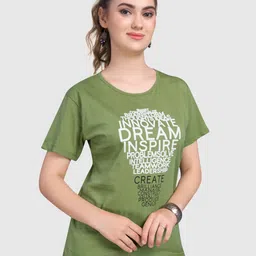 BAESD Typography Printed Pure Cotton T-shirt-image-62