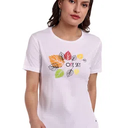 ONE SKY Abstract Printed Cotton T-shirt-picture-32