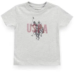 U.S. Polo Assn. Kids Boys Brand Logo Printed Round Neck T-shirt-image-98