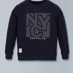 3PIN Boys Typography Printed Round Neck Long Sleeves Cotton Pullover Sweatshirt-picture-44