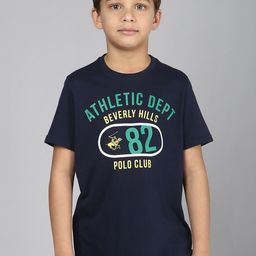 Beverly Hills Polo Club Boys Typography Printed Pure Cotton T-shirt-image-52
