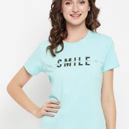 Cantabil Typography Printed Regular Fit T-shirt-image-8