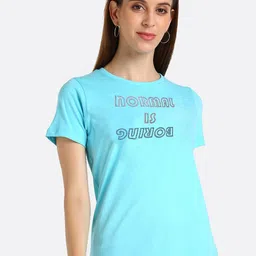 shashvi Women Blue Embellished T-shirt-picture-29