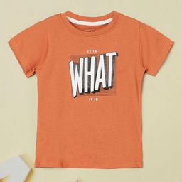 max Boys Typography Printed T-shirt-image-35