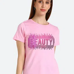 shashvi Women Pink Typography Printed T-shirt-picture-45