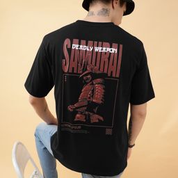Bukkl Oversized Graphic Printed Cotton T-shirt-image-70