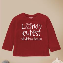 BE AWARA Kids Typography Printed Cotton T-shirt-image-52