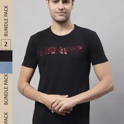 VIMAL JONNEY Pack of 2 Printed Round Neck Cotton T-shirt-image-41