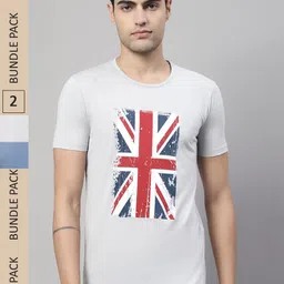 VIMAL JONNEY Pack Of 2 Printed Cotton T-shirt-image-8