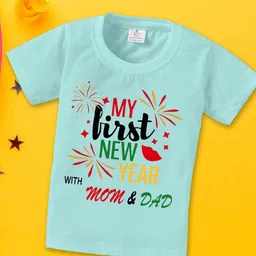 Babywish Kids Typography Printed Relaxed Fit Cotton T-shirt-image-33