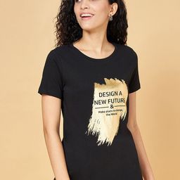 Honey by Pantaloons Typography Printed Regular Fit Cotton T-shirt-image-74