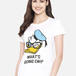 Fabflee Donald Duck Printed Cotton T-Shirt-image-13