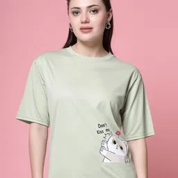 Clora Creation Round Neck Short Sleeves T-shirt-image-63