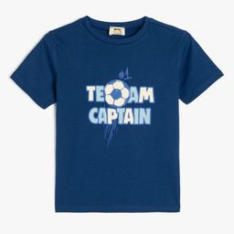Koton Boys Typography Printed Round Neck Cotton T-shirt-image-41
