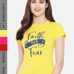 Fabflee Pack Of 3 Graphic Printed Cotton T-shirts-picture-20