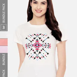 Fabflee Pack of 3 Printed Cotton T-shirt-picture-14