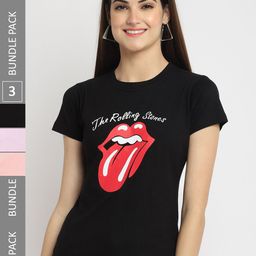 Fabflee Pack Of 3 Printed Cotton T-shirt-picture-47