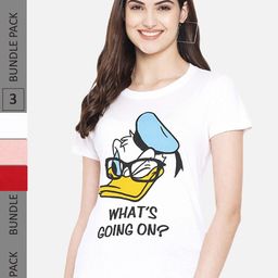 Fabflee Pack of 3 Printed Cotton T-shirts-picture-19