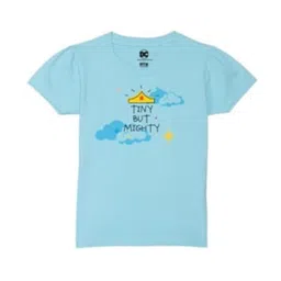 Wear Your Mind Girls Typography Printed Puff Sleeves Pure Cotton T-shirt-picture-31