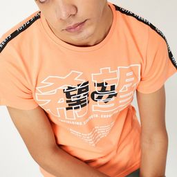 max Boys Typography Printed Pure Cotton T-shirt-image-99
